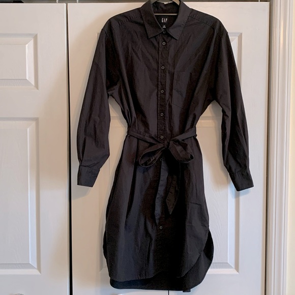 Gap, button down shirt dress with pockets, size medium - Picture 2 of 15